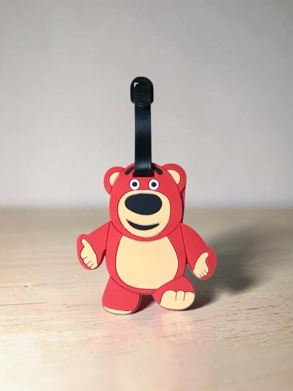 Happy Grizzly Bear - Travel Suitcase ID Luggage Tag and Suitcase Label